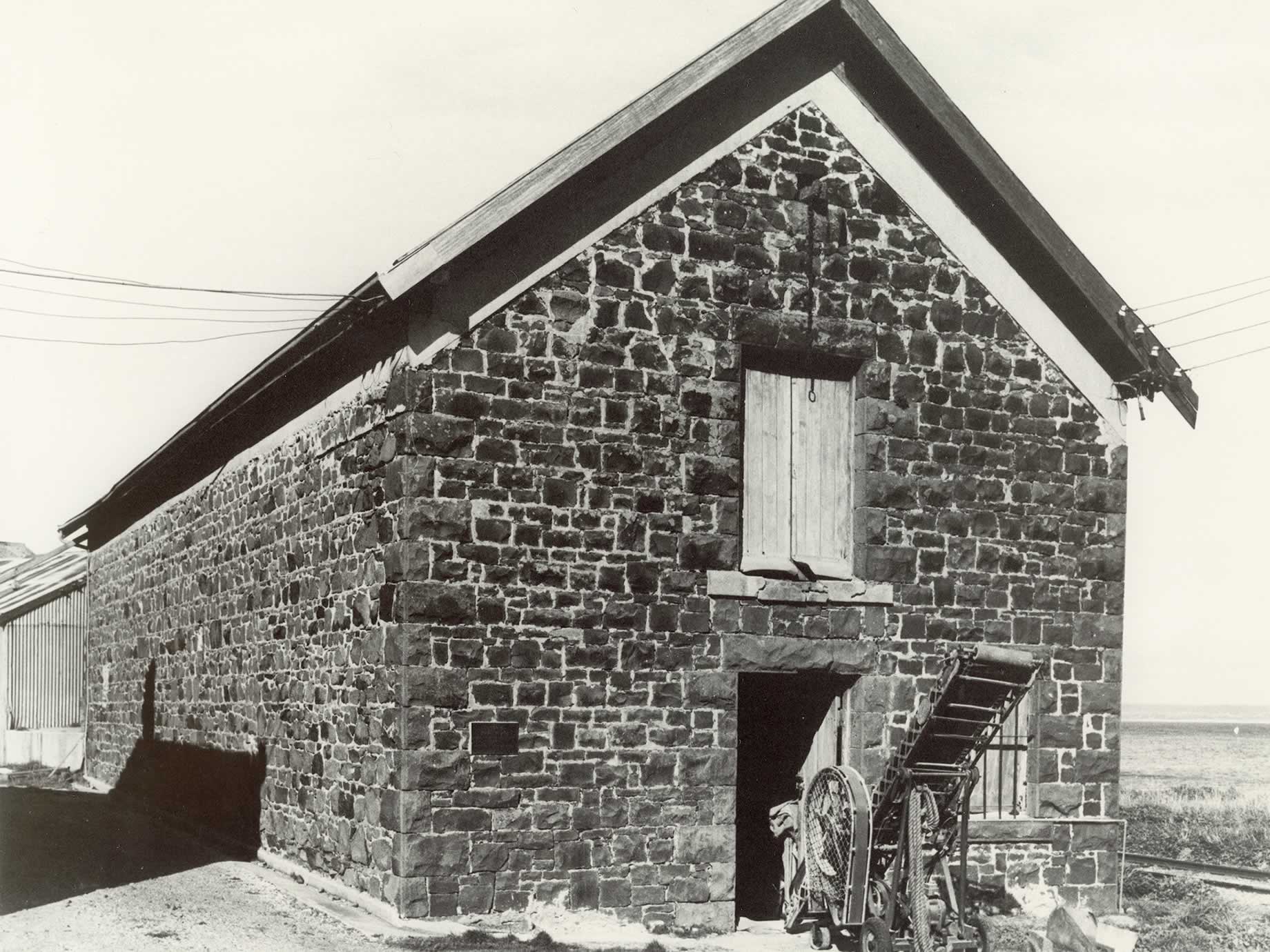 Source: Tasmanian Archive and Heritage Office The bluestone built Bond Store, c1960