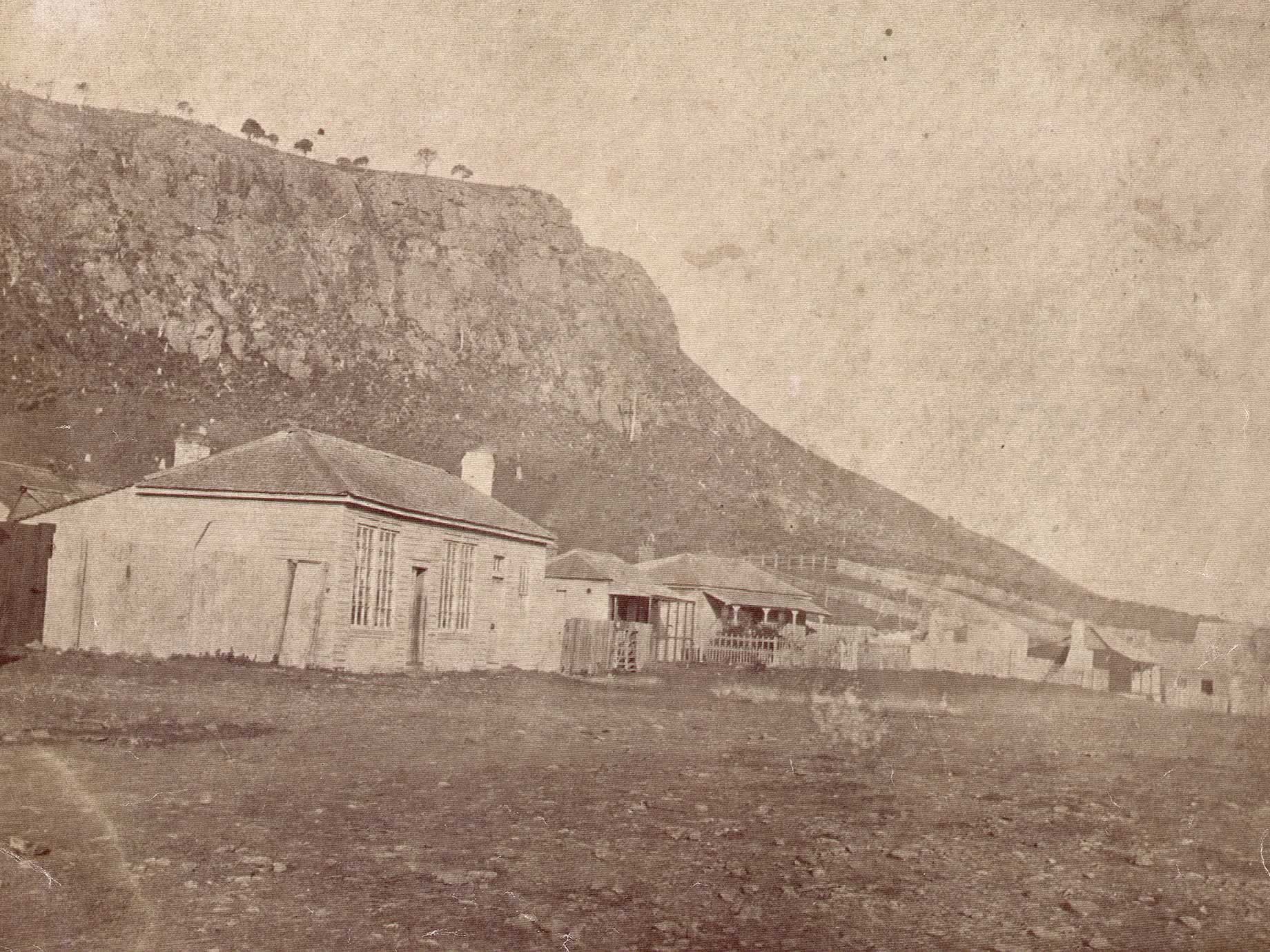 Source: Meg Eldridge Church Street, main street of Stanley, 1858