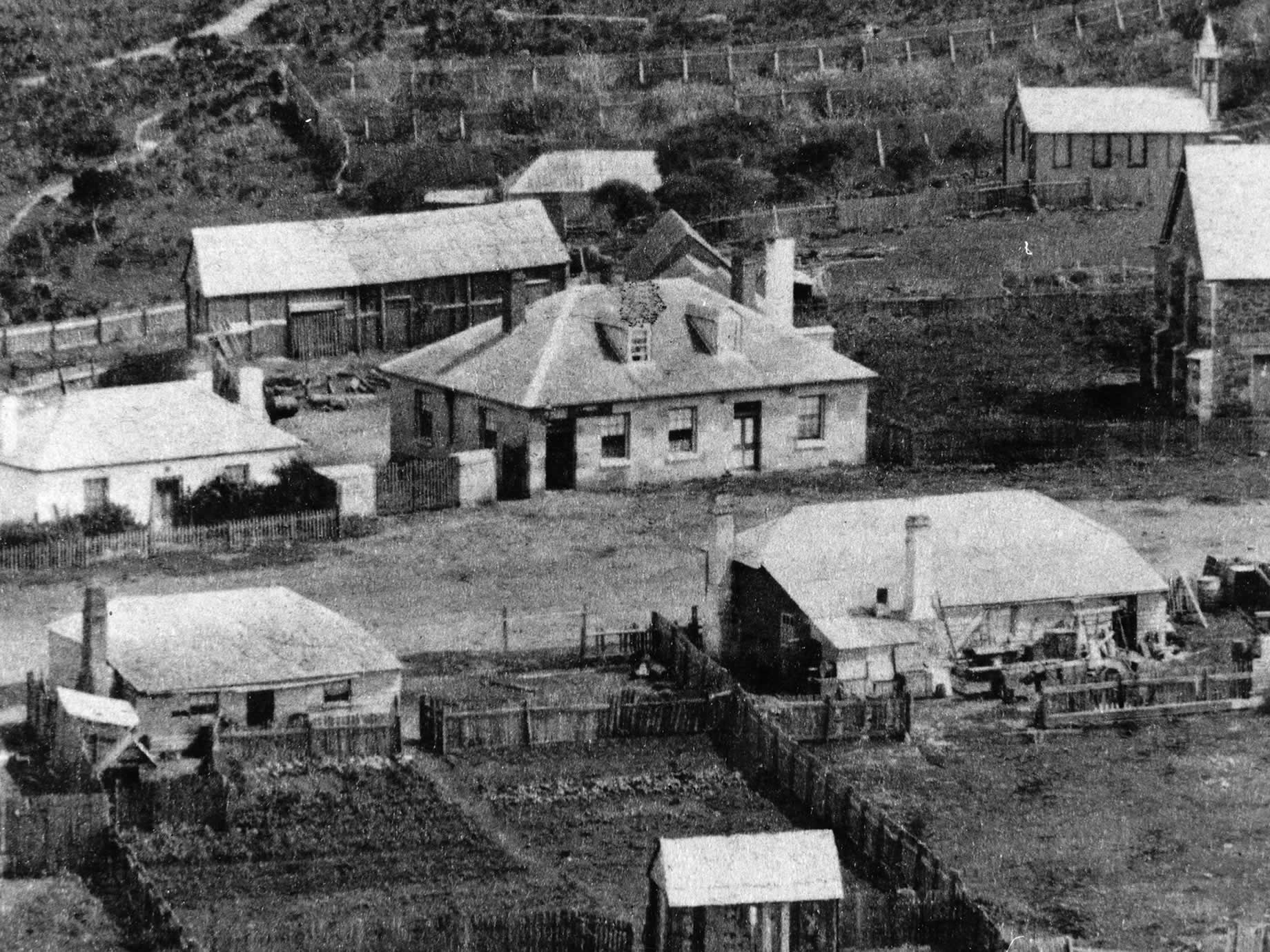 Source: Meg Eldridge View of the Plough Inn, 1858