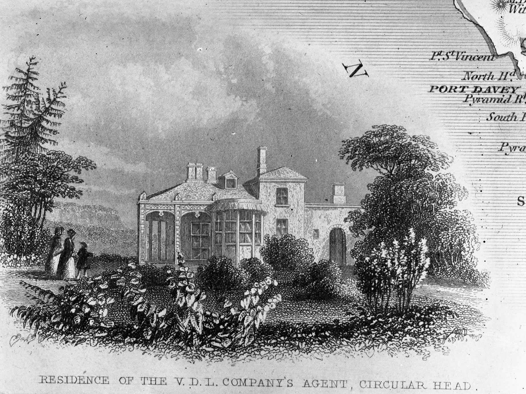 La résidence du premier agent principal de la VDL Company, (Edward Curr), à présent connue sous le nom de Highfield House